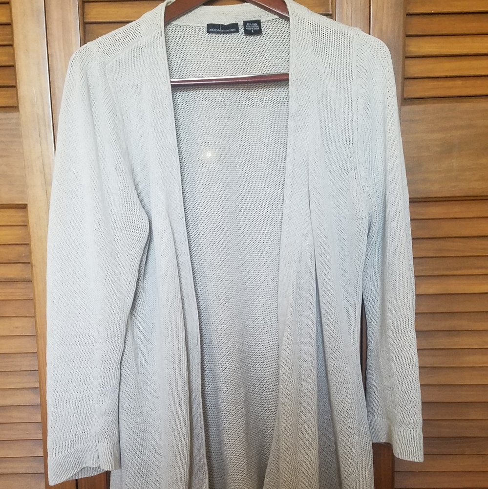 Cream colored cardigan